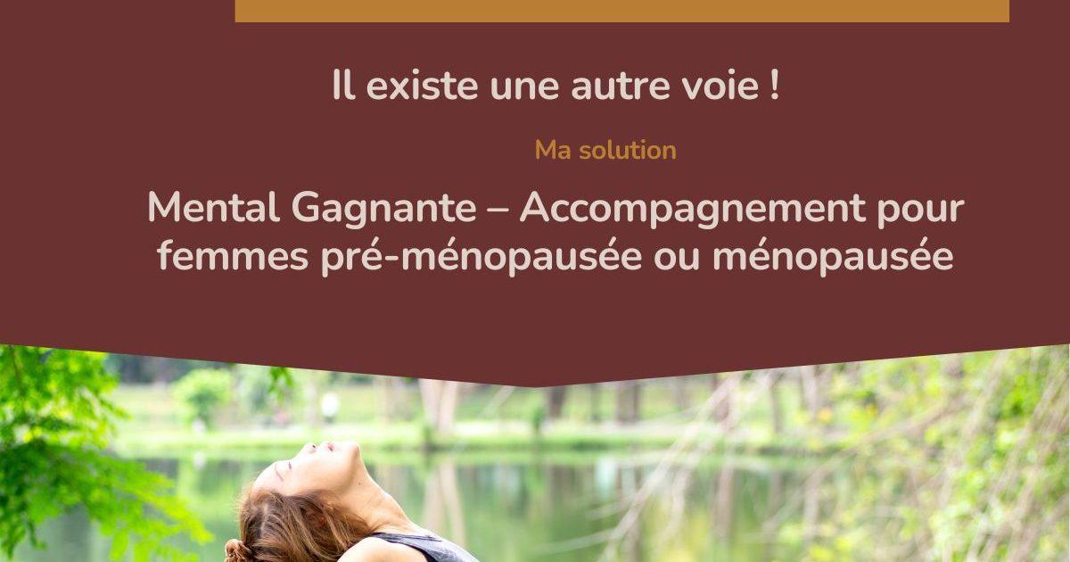 Femme en période de ménopause accompagnée par Laurence Carlo Guilloux avec une approche douce mêlant hypnose, EFT et soins énergétiques.