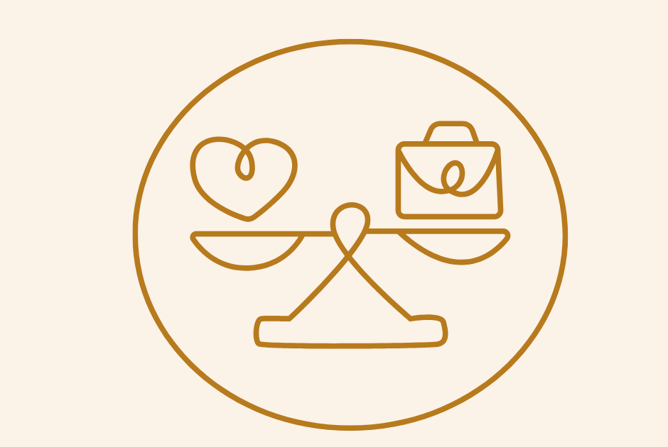 Illustration du lien entre corps et émotions avec fatigue et équilibre intérieur