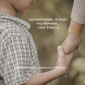 adulte accompagnant enfant deuil