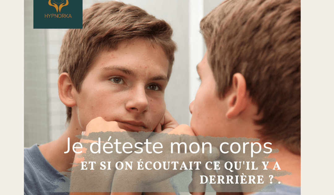 Adolescent face au miroir et difficultés avec son image corporelle