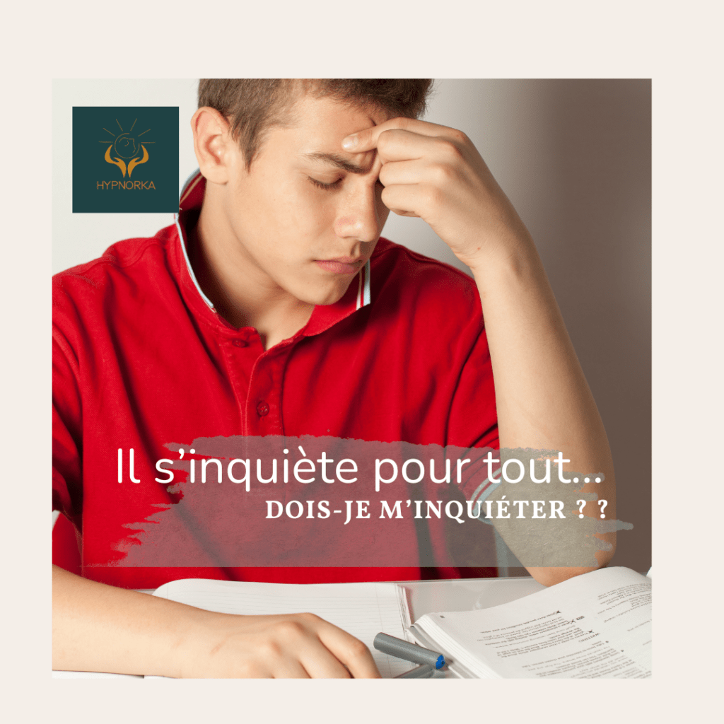 Enfant inquiet présentant des signes d'anxiété