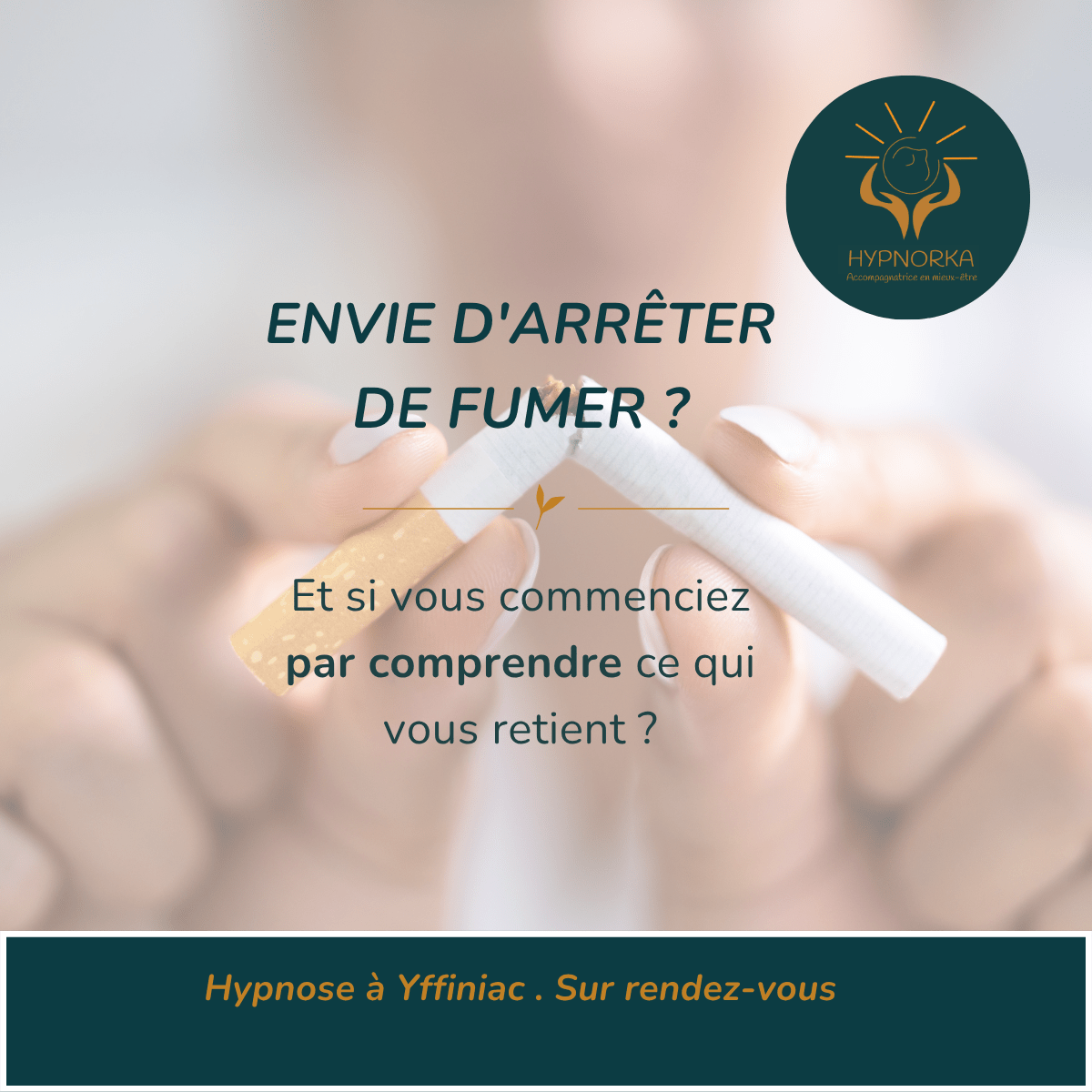Arrêt du tabac et accompagnement par hypnose à Yffiniac
