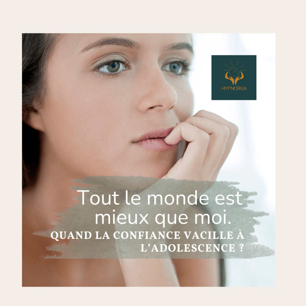 Adolescent manquant de confiance en lui