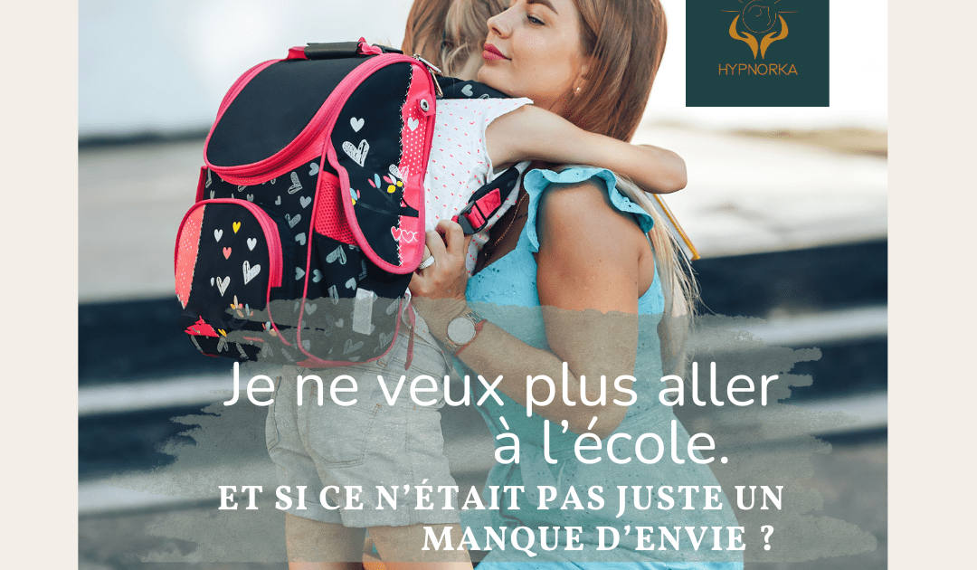 Enfant stressé à l'idée d'aller à l'école