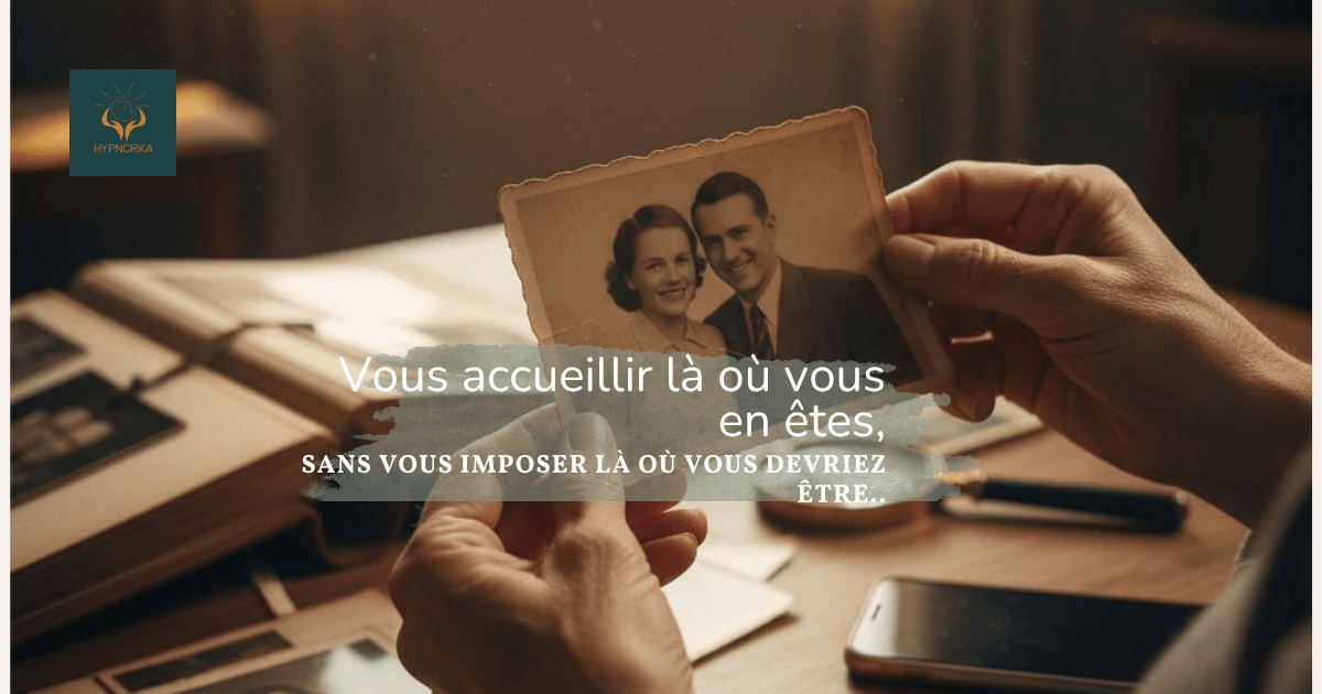 Personne traversant le deuil d'un proche et avançant à son rythme