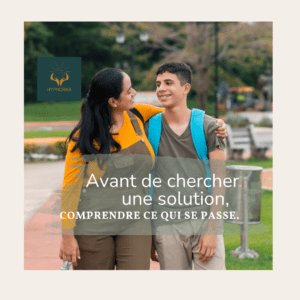 Parent écoutant son enfant parler de ses difficultés à l'école
